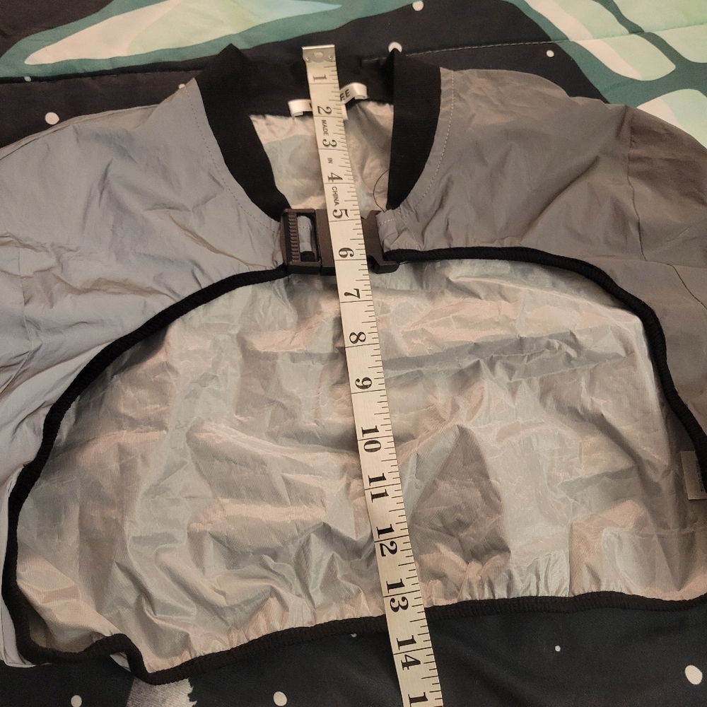 Reflective Tech Rave Wear Style Crop Top Light Jacket - Picture 12 of 12